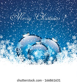 Christmas decoration background with text