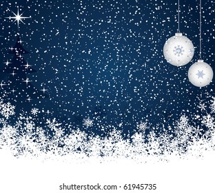 Christmas decoration background with tree