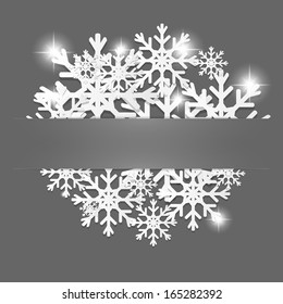 Christmas decoration background. Vector illustration.