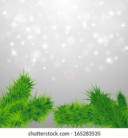 Christmas decoration background. Vector illustration.