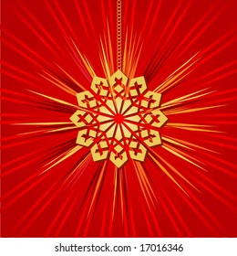 Christmas decoration background vector illustration