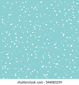 Christmas decoration background. Vector illustration with snow.