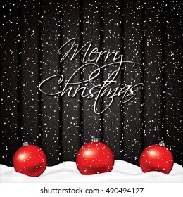 Christmas decoration background, vector illustration