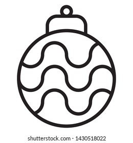 christmas decoration ball icon design