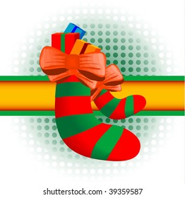 Christmas decoration banner scene vector