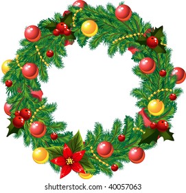 Christmas decoration with berrys