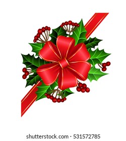 Christmas decoration with bow