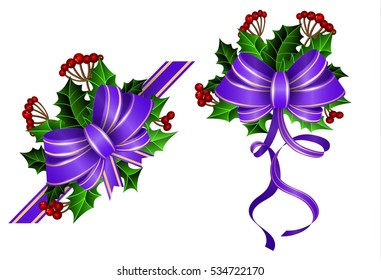 Christmas decoration with bow
