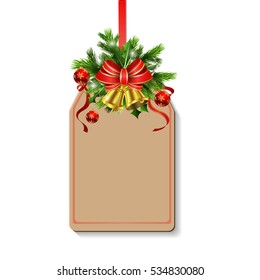 Christmas decoration with bow