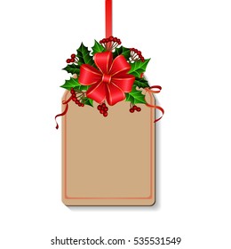 Christmas decoration with bow