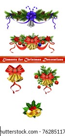 Christmas decoration with bow
