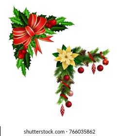 Christmas decoration with bow