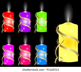 Christmas decoration with a candle