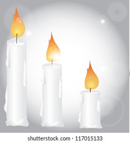 Christmas decoration with candles