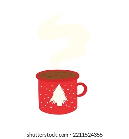 christmas decoration cup of coffee