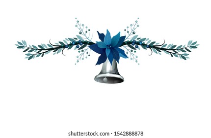 Christmas decoration divider nerrow vector