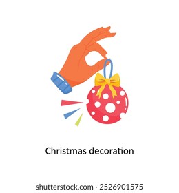 Decoração de Natal doodle vetor contorno Adesivo. Arquivo EPS 10