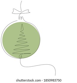 Christmas decoration element ball. Vector illustration