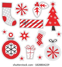 Christmas decoration element, vector illustration