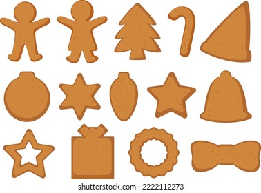 Christmas decoration elements collection illustration