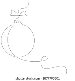 Weihnachtsdekorationselemente, Zeichenkugel, Vektorgrafik