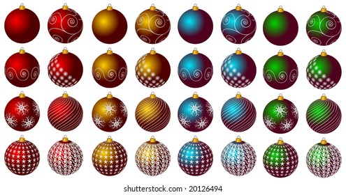 Christmas decoration elements - vector illustration