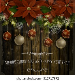 Christmas decoration evergreen trees