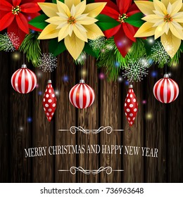 Christmas decoration evergreen trees
