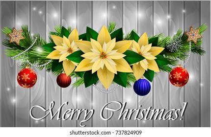 Christmas decoration evergreen trees