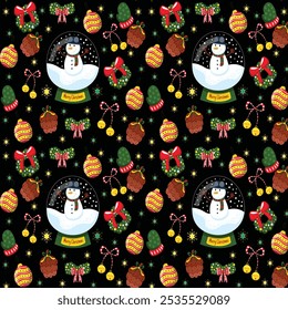 Christmas decoration in flat design