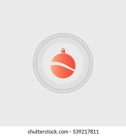 christmas decoration flat icon illustration isolated vector sign symbol