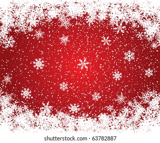 Christmas decoration frame with space for text