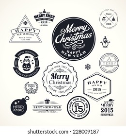 christmas decoration frame vector design elements
