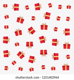 christmas decoration gift boxes background