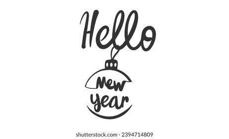Christmas decoration glass baubles transparent balls with painting isolated on white background.