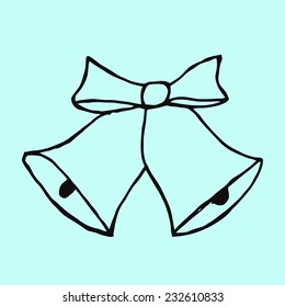 Christmas decoration, hand-drawn with pen