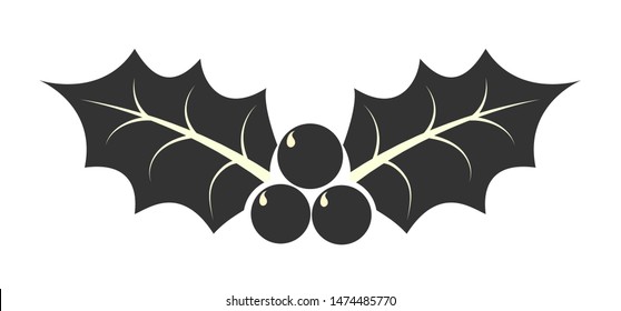 Christmas decoration icon for design and decoration, flat style