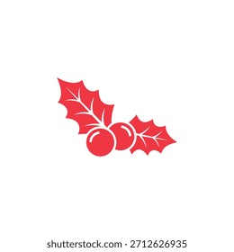 Diseño de Vector plano de icono de decoración de Navidad