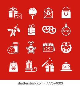 Christmas  decoration icon set