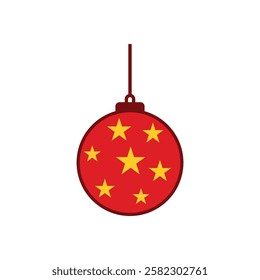 Christmas Decoration Icon Vector Template