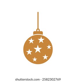 Christmas Decoration Icon Vector Template