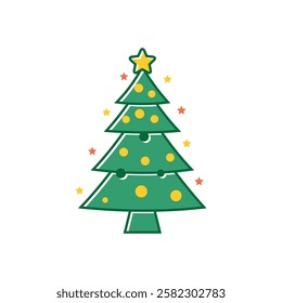 Christmas Decoration Icon Vector Template