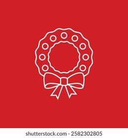 Christmas Decoration Icon Vector Template