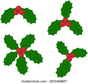 Christmas decoration illustration material / vector