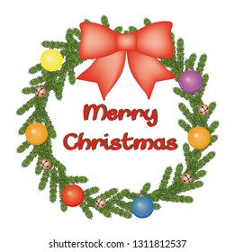 Christmas decoration isolated on white background