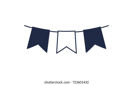 Christmas decoration isolated vector icon. Merry christmas and happy new year symbol illustration.
