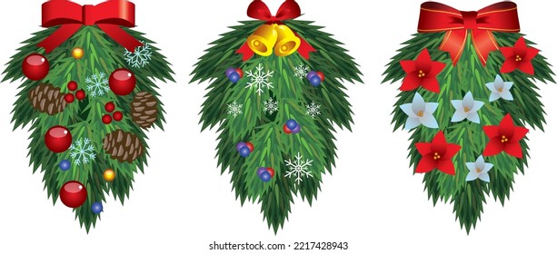 Christmas decoration item design set

