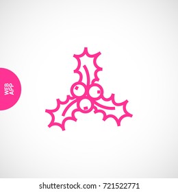 christmas decoration line vector icon
