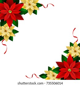 Christmas decoration on white
