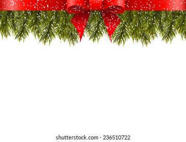 Christmas decoration on white background